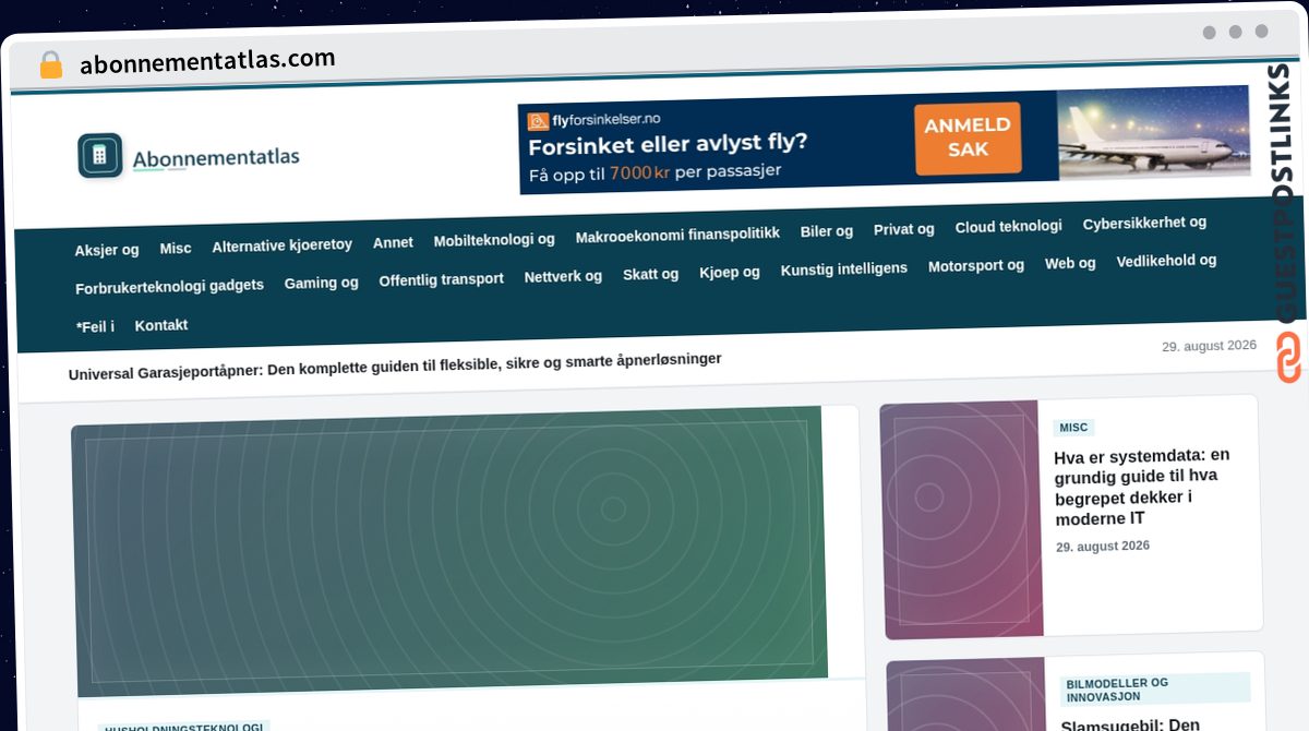 Publish Guest Post on abonnementatlas.com