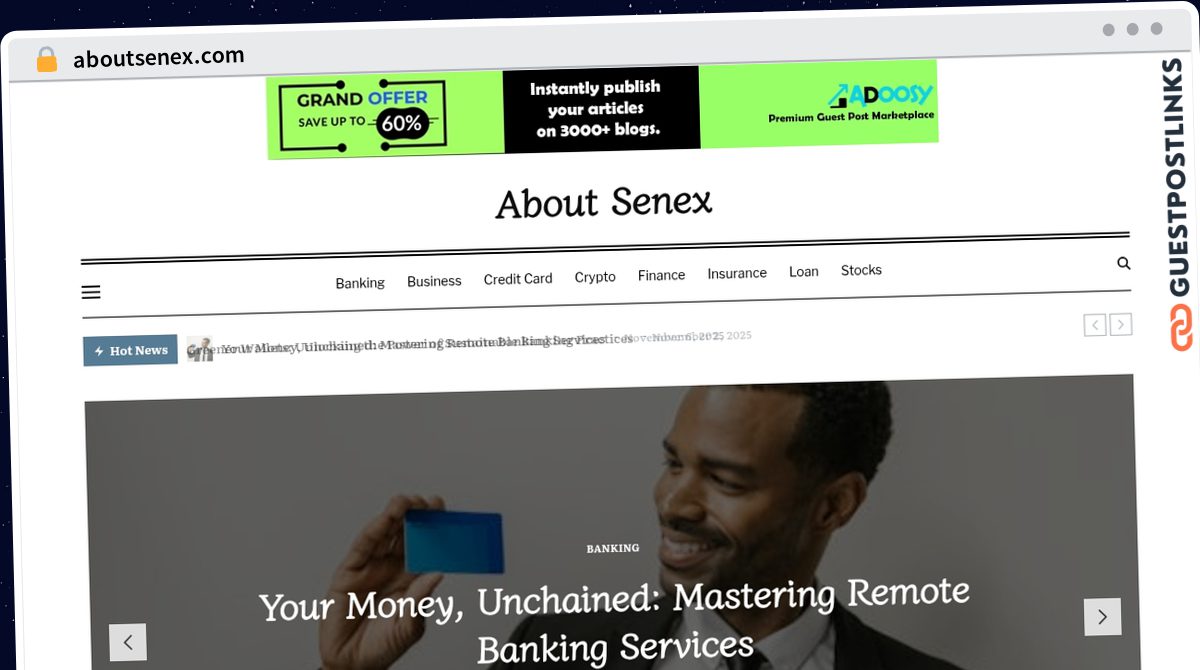 Publish Guest Post on aboutsenex.com