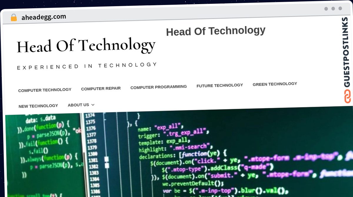 Publish Guest Post on aheadegg.com