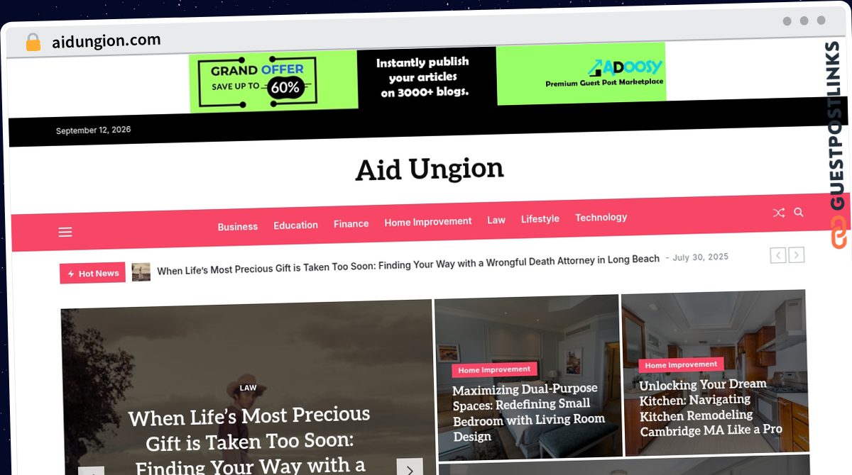 Publish Guest Post on aidungion.com