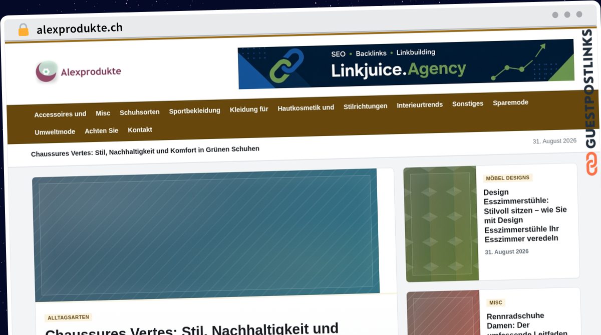 Publish Guest Post on alexprodukte.ch