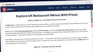 Publish Guest Post on allmenu.uk