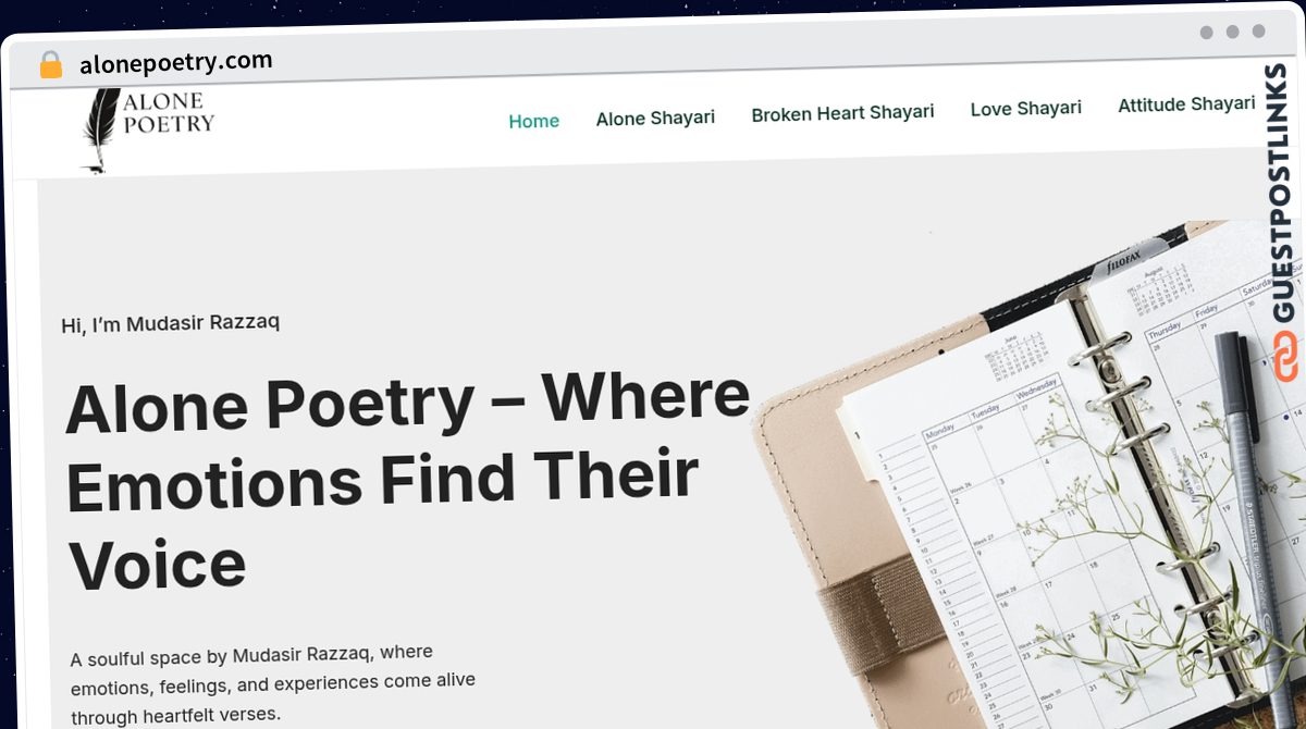 Publish Guest Post on alonepoetry.com