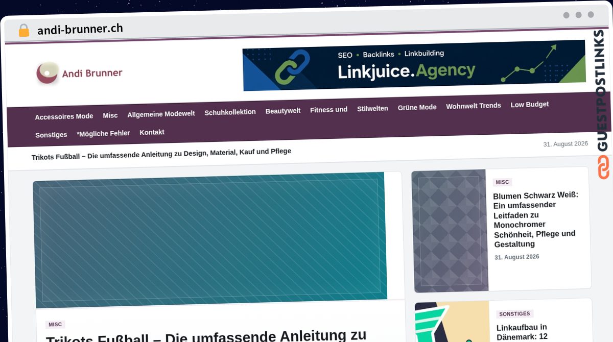 Publish Guest Post on andi-brunner.ch