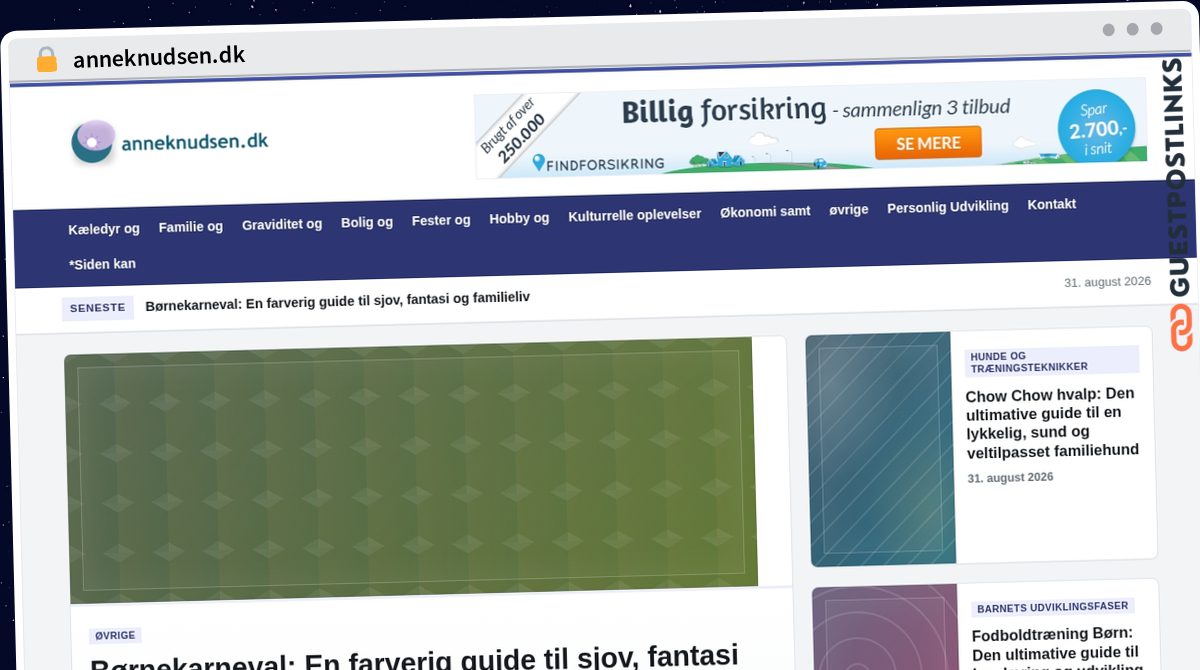 Publish Guest Post on anneknudsen.dk