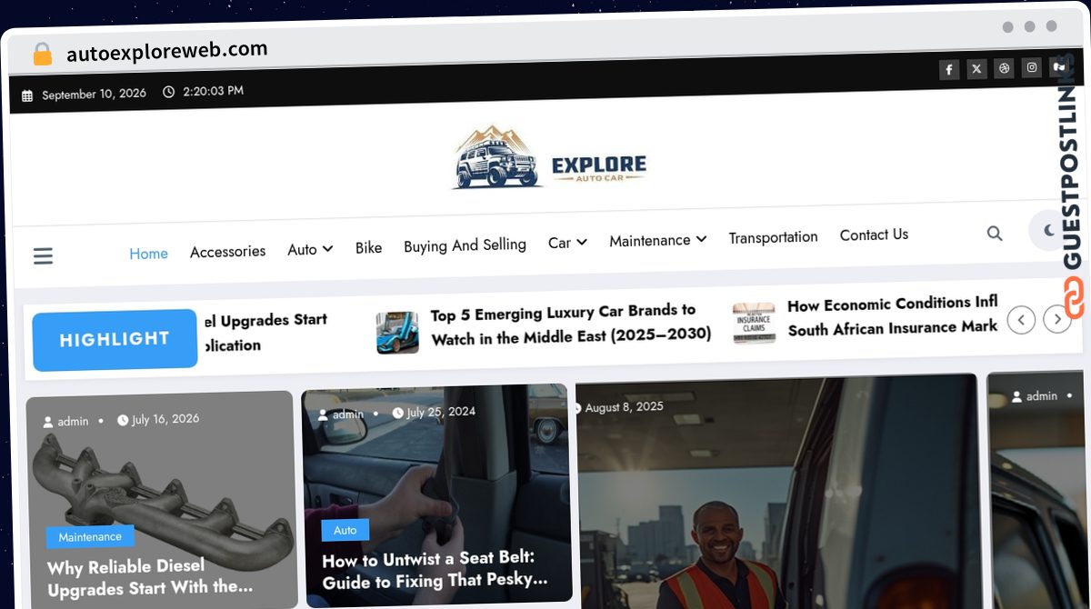 Publish Guest Post on autoexploreweb.com