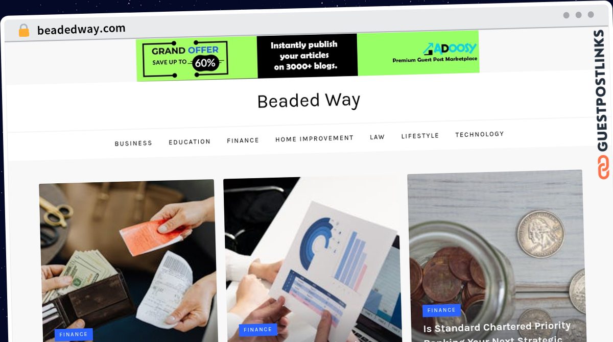 Publish Guest Post on beadedway.com