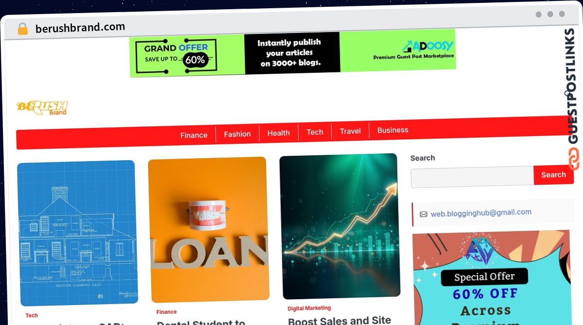 Publish Guest Post on berushbrand.com