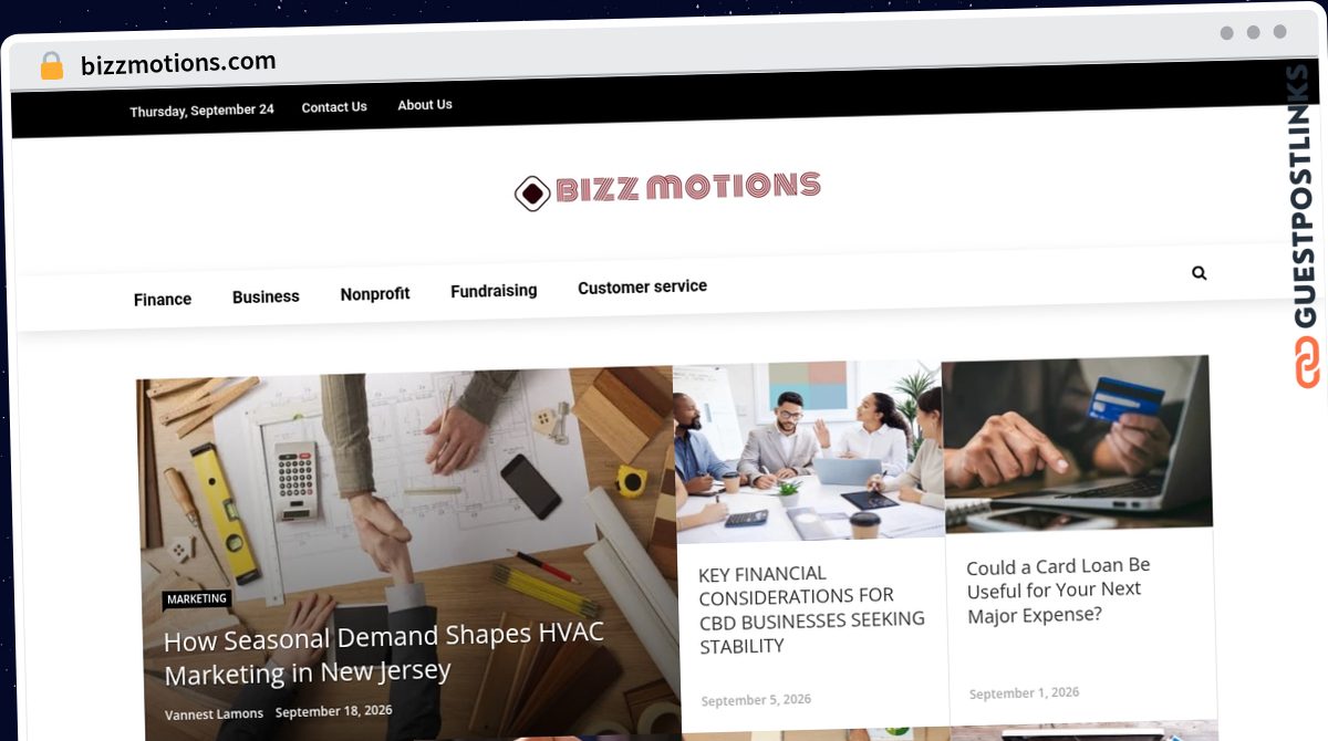 Publish Guest Post on bizzmotions.com