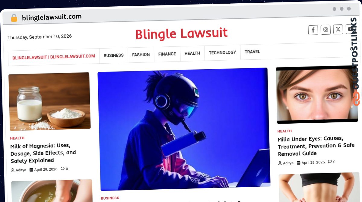 Publish Guest Post on blinglelawsuit.com