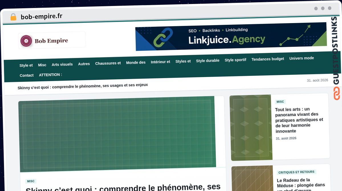 Publish Guest Post on bob-empire.fr