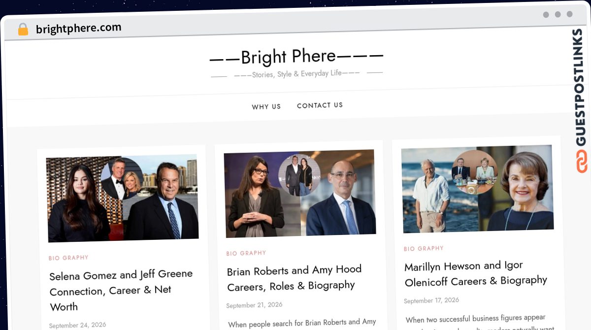 Publish Guest Post on brightphere.com