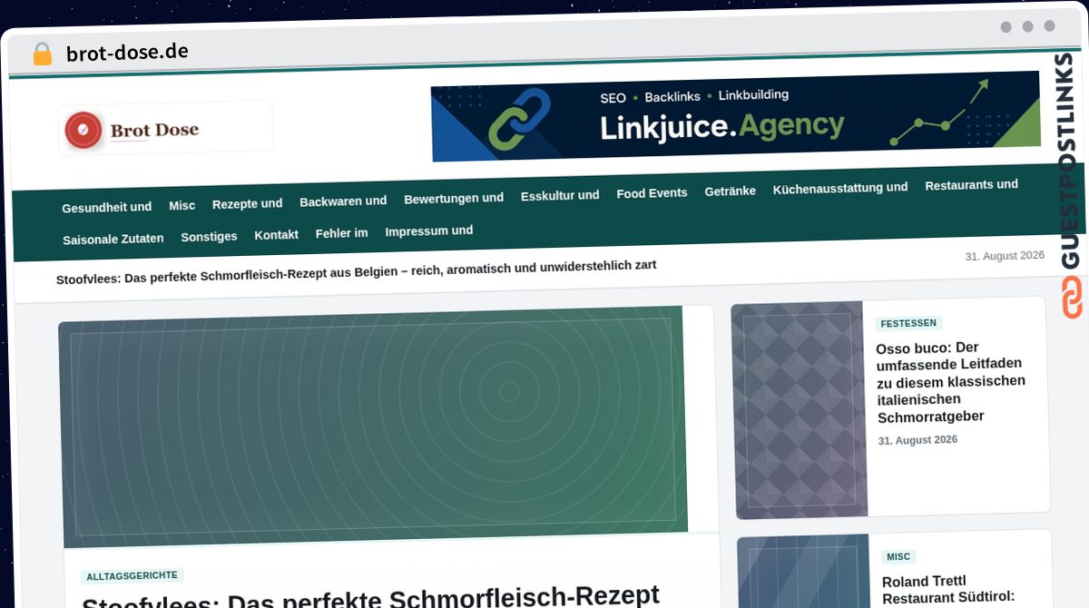 Publish Guest Post on brot-dose.de