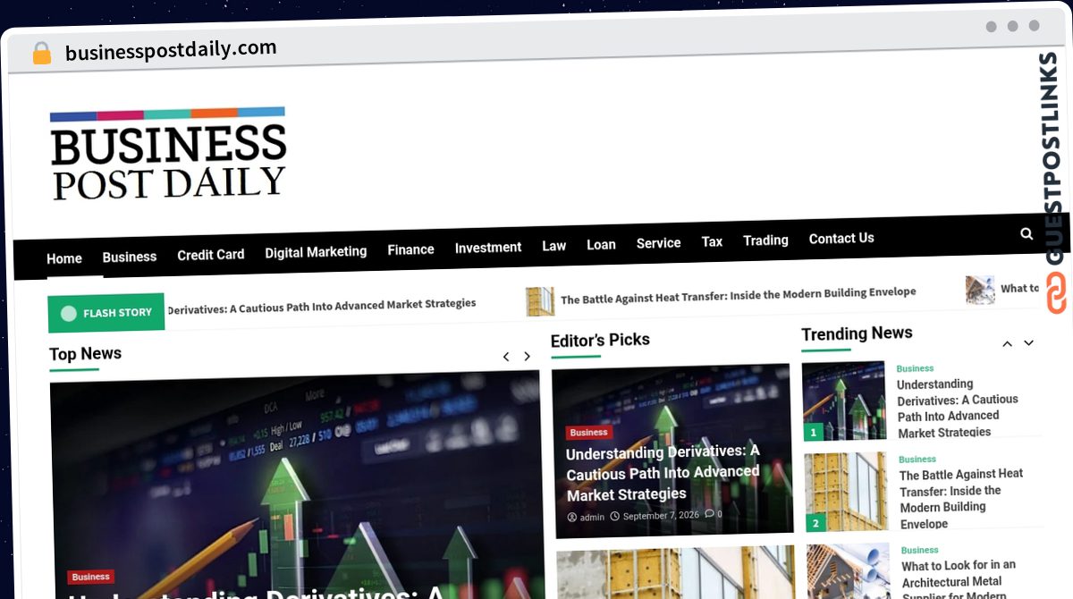 Publish Guest Post on businesspostdaily.com