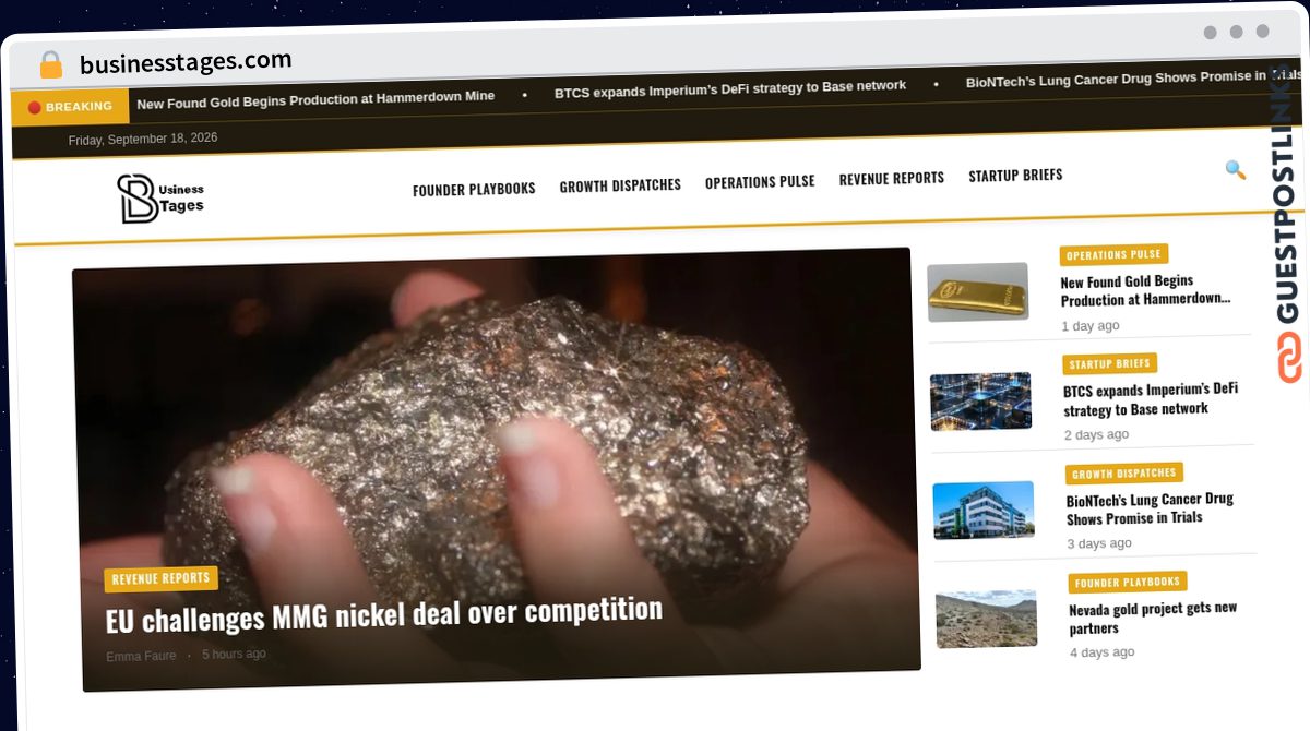 Publish Guest Post on businesstages.com