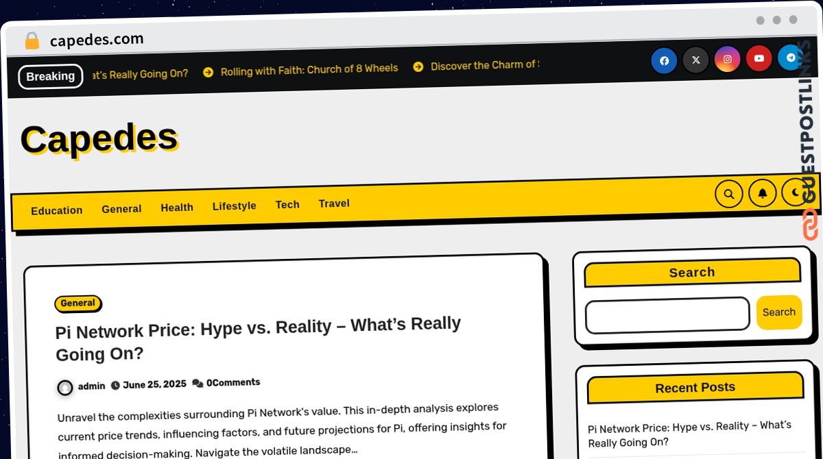 Publish Guest Post on capedes.com