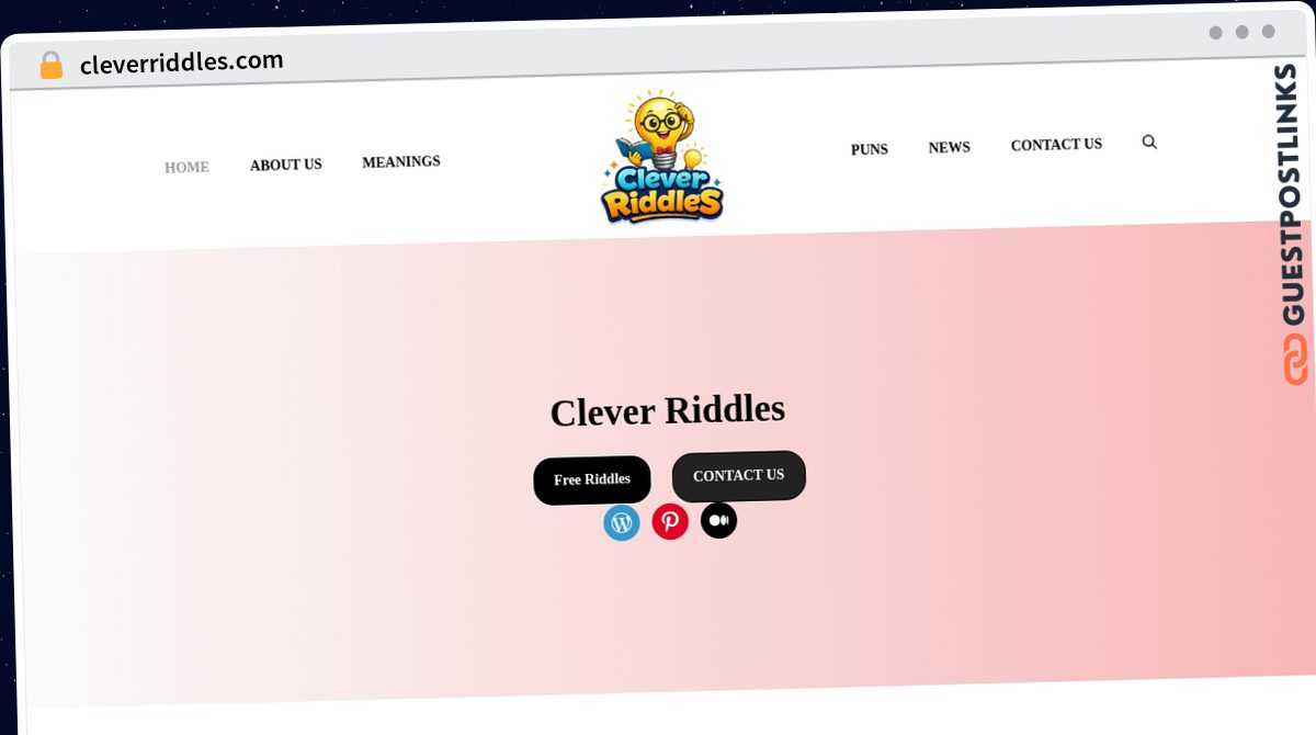 Publish Guest Post on cleverriddles.com