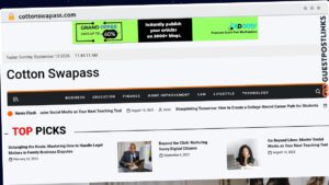Publish Guest Post on cottonswapass.com