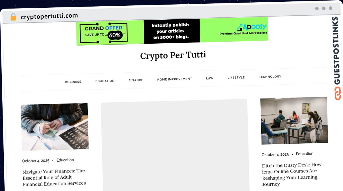 Publish Guest Post on cryptopertutti.com