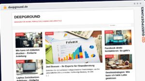 Publish Guest Post on deepground.de