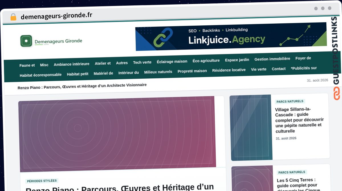 Publish Guest Post on demenageurs-gironde.fr