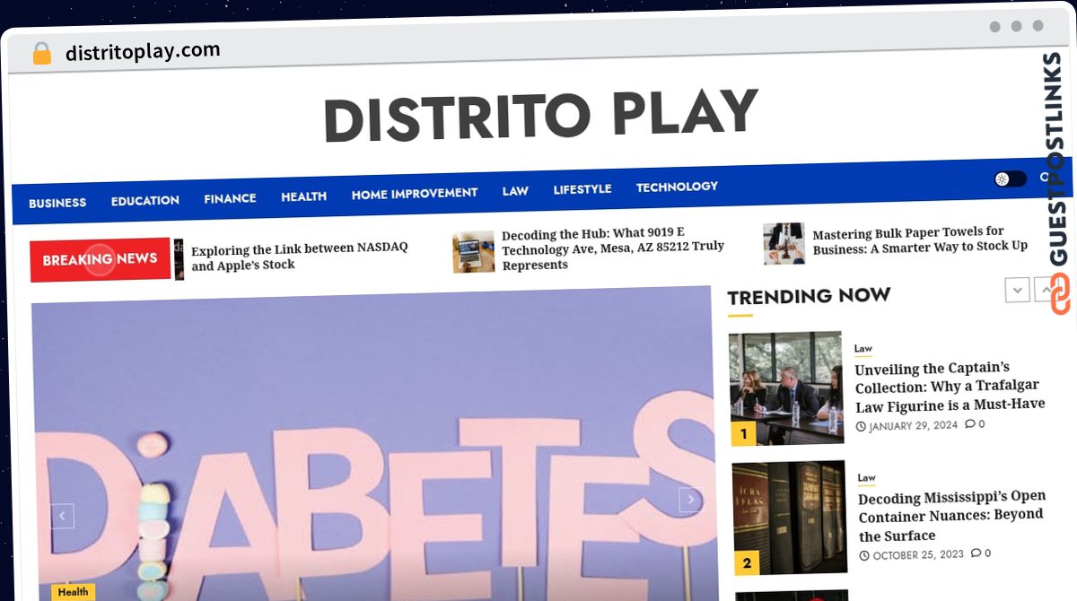 Publish Guest Post on distritoplay.com