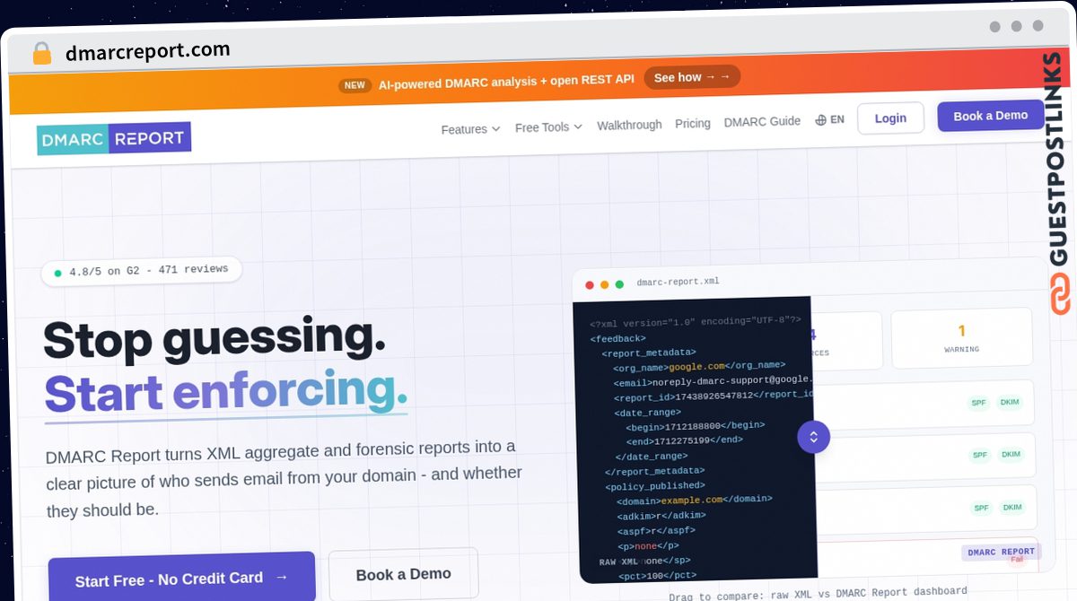 Publish Guest Post on dmarcreport.com