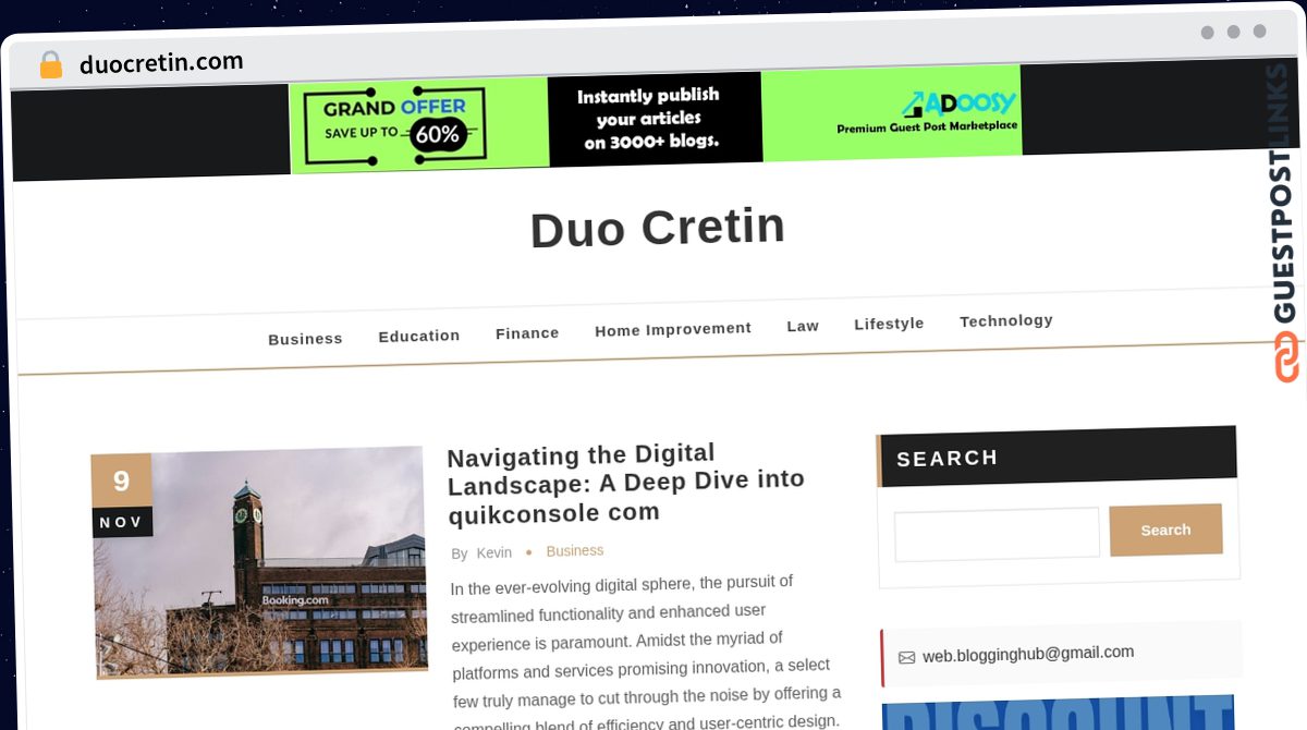 Publish Guest Post on duocretin.com