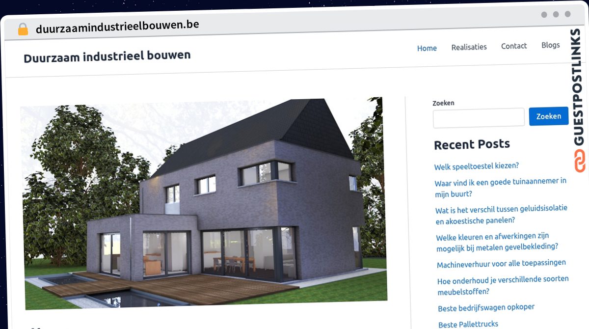 Publish Guest Post on duurzaamindustrieelbouwen.be