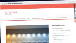 Publish Guest Post on duurzame-ledverlichting.nl