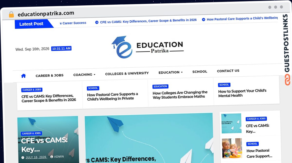 Publish Guest Post on educationpatrika.com