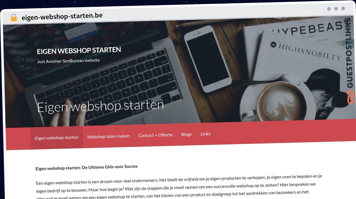 Publish Guest Post on eigen-webshop-starten.be