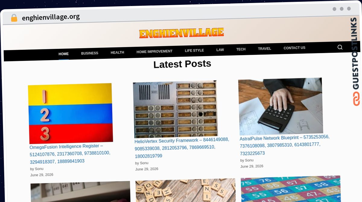 Publish Guest Post on enghienvillage.org
