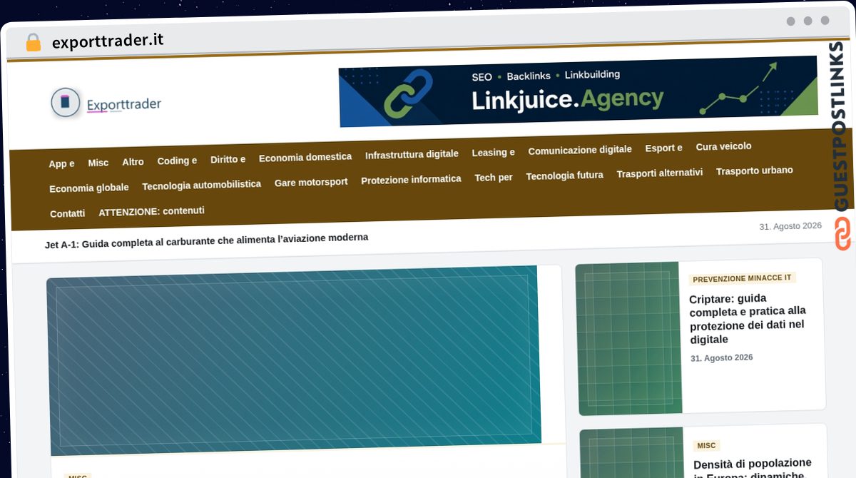 Publish Guest Post on exporttrader.it
