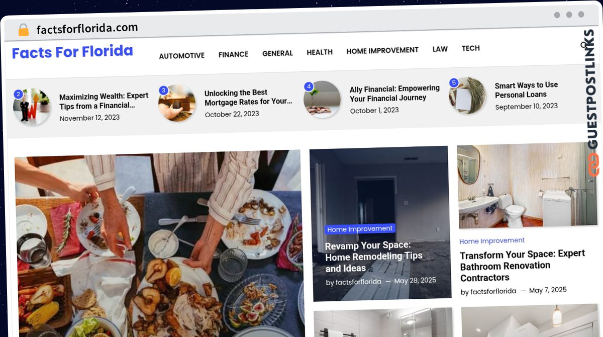 Publish Guest Post on factsforflorida.com