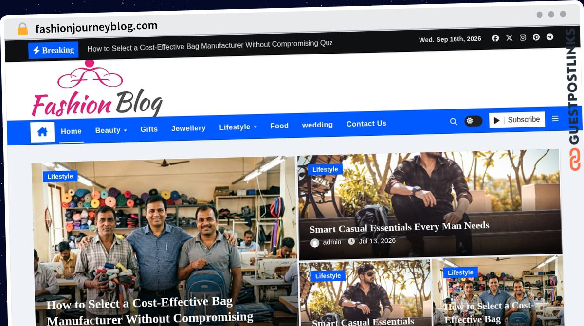 Publish Guest Post on fashionjourneyblog.com