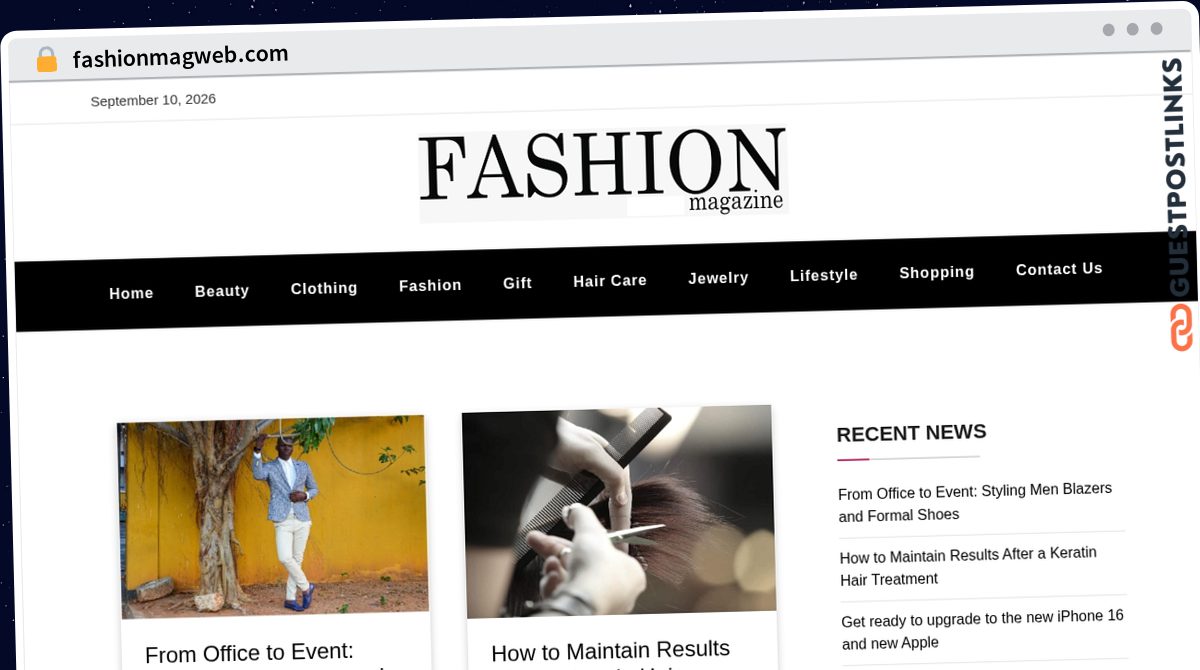 Publish Guest Post on fashionmagweb.com