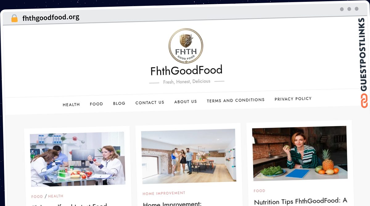 Publish Guest Post on fhthgoodfood.org