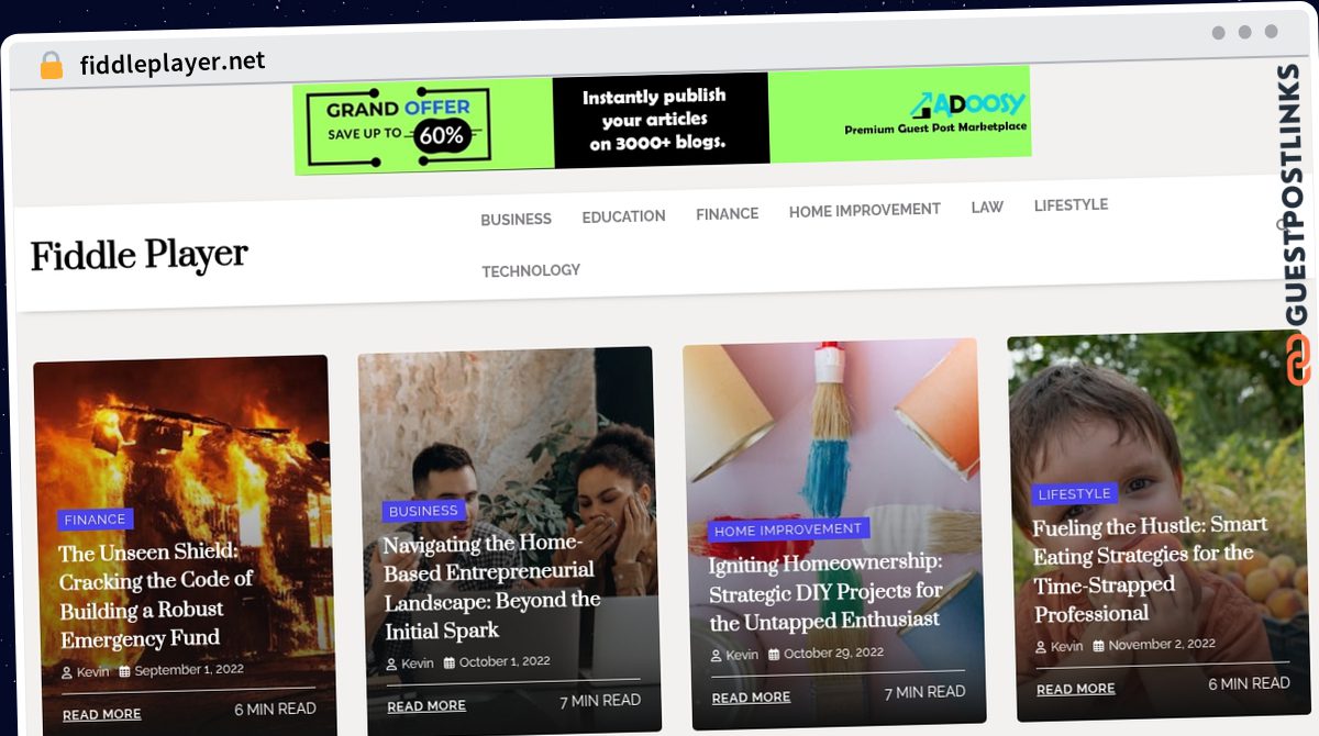 Publish Guest Post on fiddleplayer.net