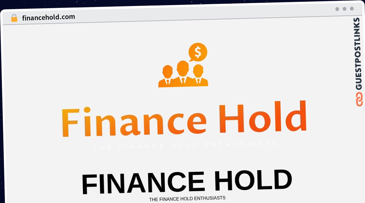 Publish Guest Post on financehold.com