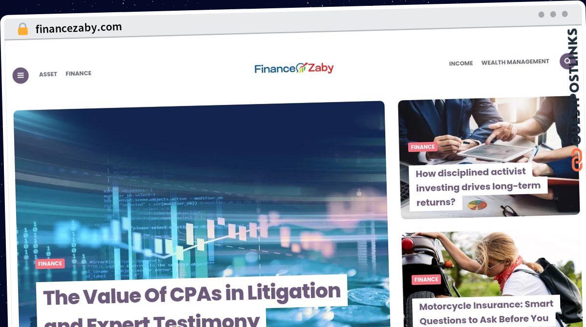 Publish Guest Post on financezaby.com