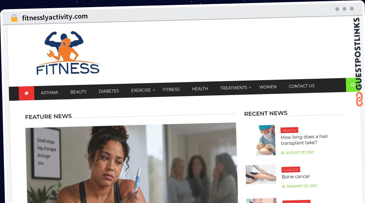 Publish Guest Post on fitnesslyactivity.com