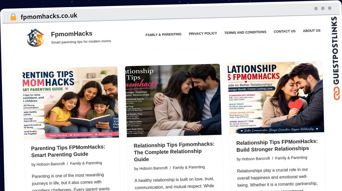 Publish Guest Post on fpmomhacks.co.uk