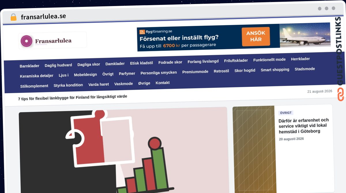 Publish Guest Post on fransarlulea.se