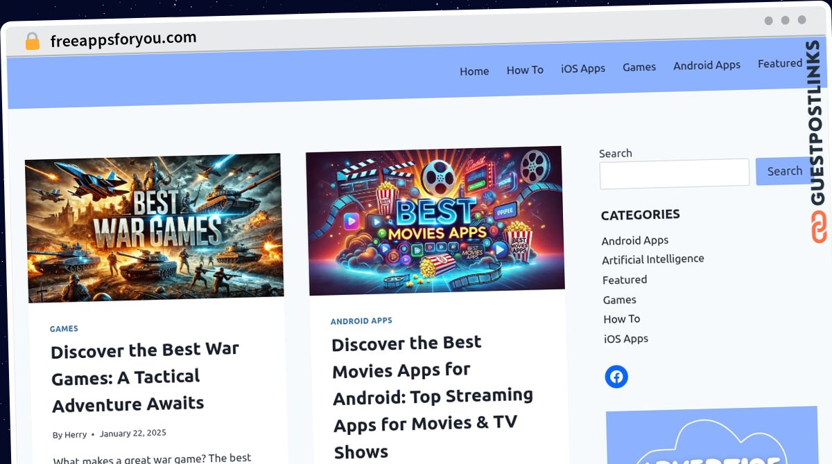 Publish Guest Post on freeappsforyou.com