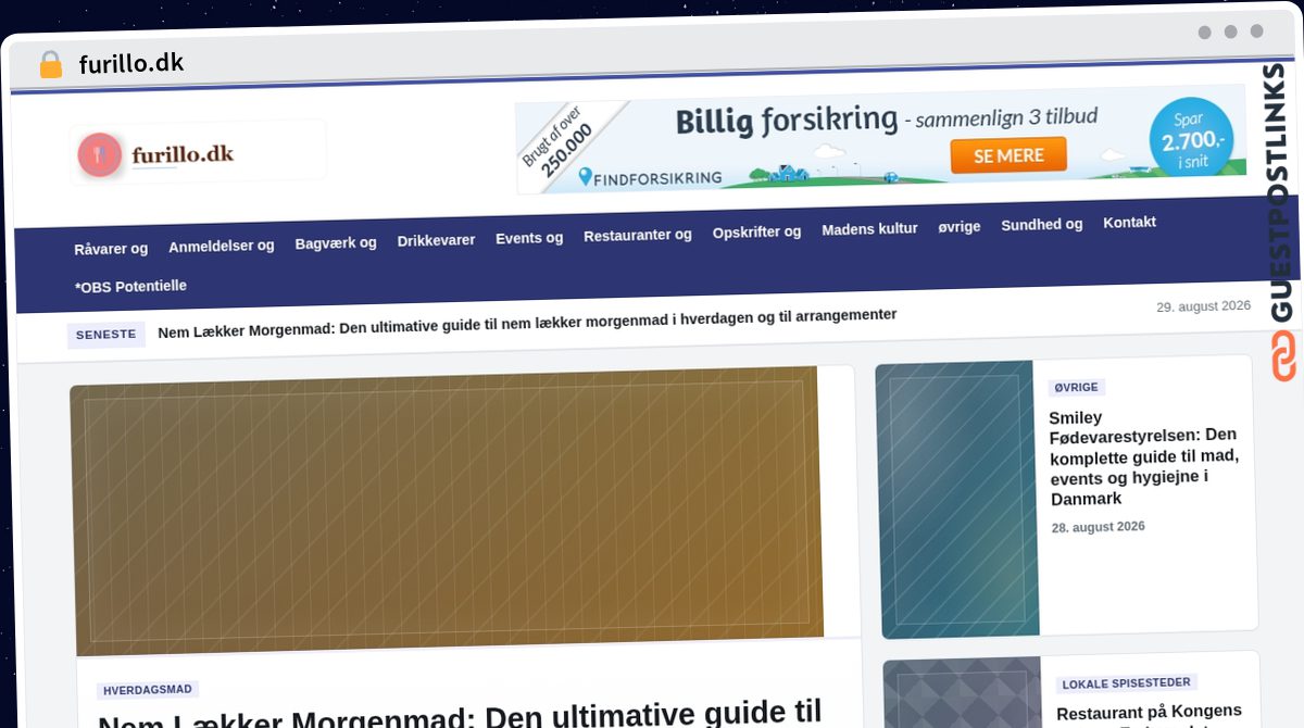 Publish Guest Post on furillo.dk