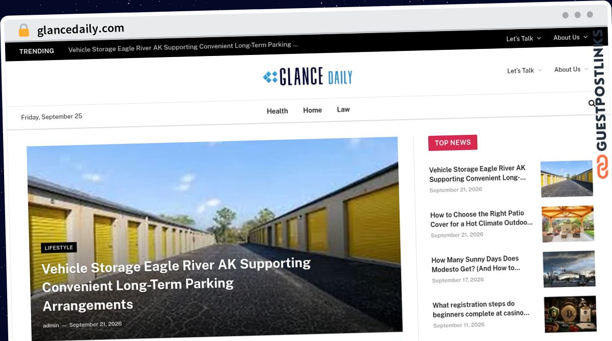 Publish Guest Post on glancedaily.com