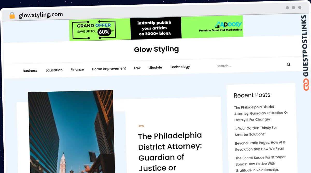 Publish Guest Post on glowstyling.com