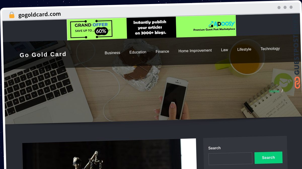 Publish Guest Post on gogoldcard.com