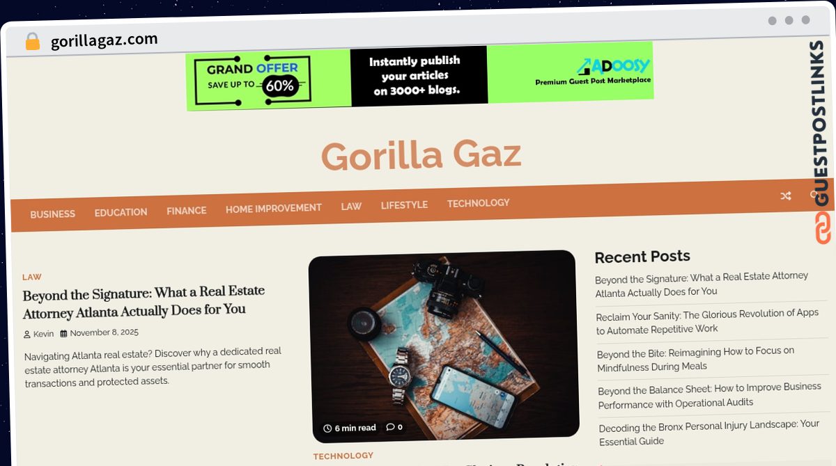 Publish Guest Post on gorillagaz.com